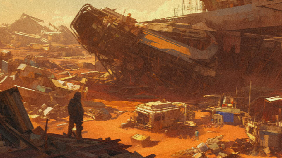 . The Junkzone . A region of the Outlands filled with debris and scrap from the city and overlapping with the Graveyard.