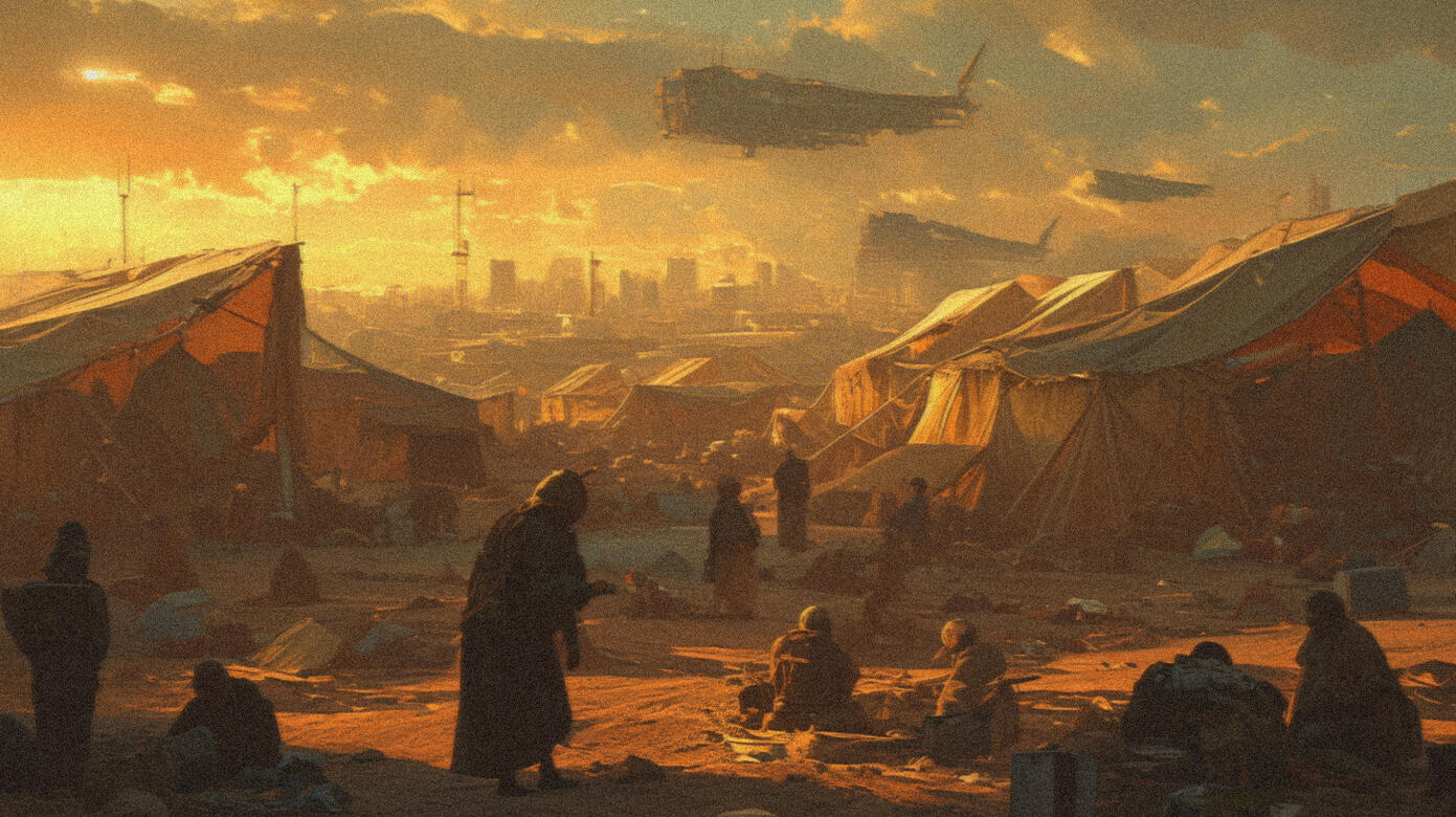 With droves of people still emigrating from Earth to Mars to this day, the vast majority are left without housing and are more or less dumped at tented communities in the Graveyard.