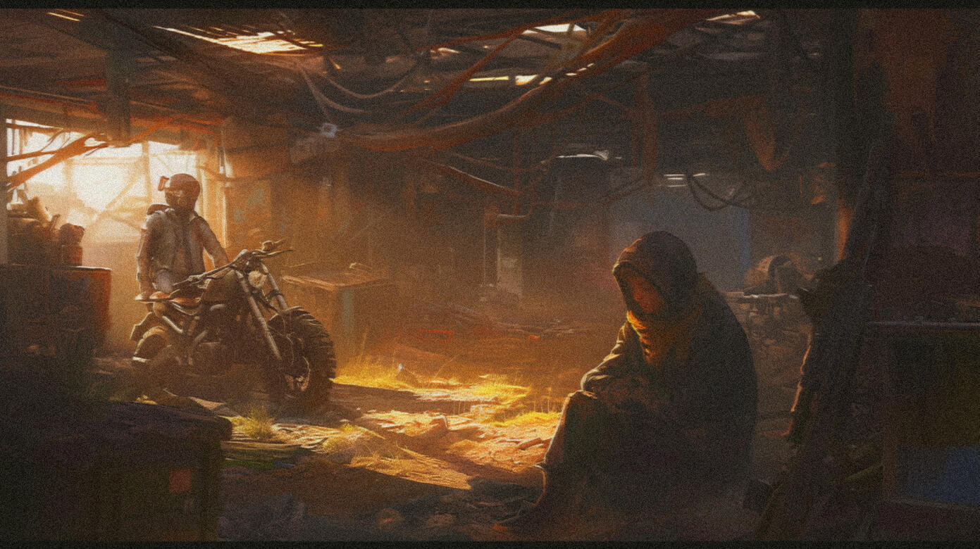 Motorcycles, dune buggies, and mitary vehicles are the primary mode of transportation for civilians and common settlers.