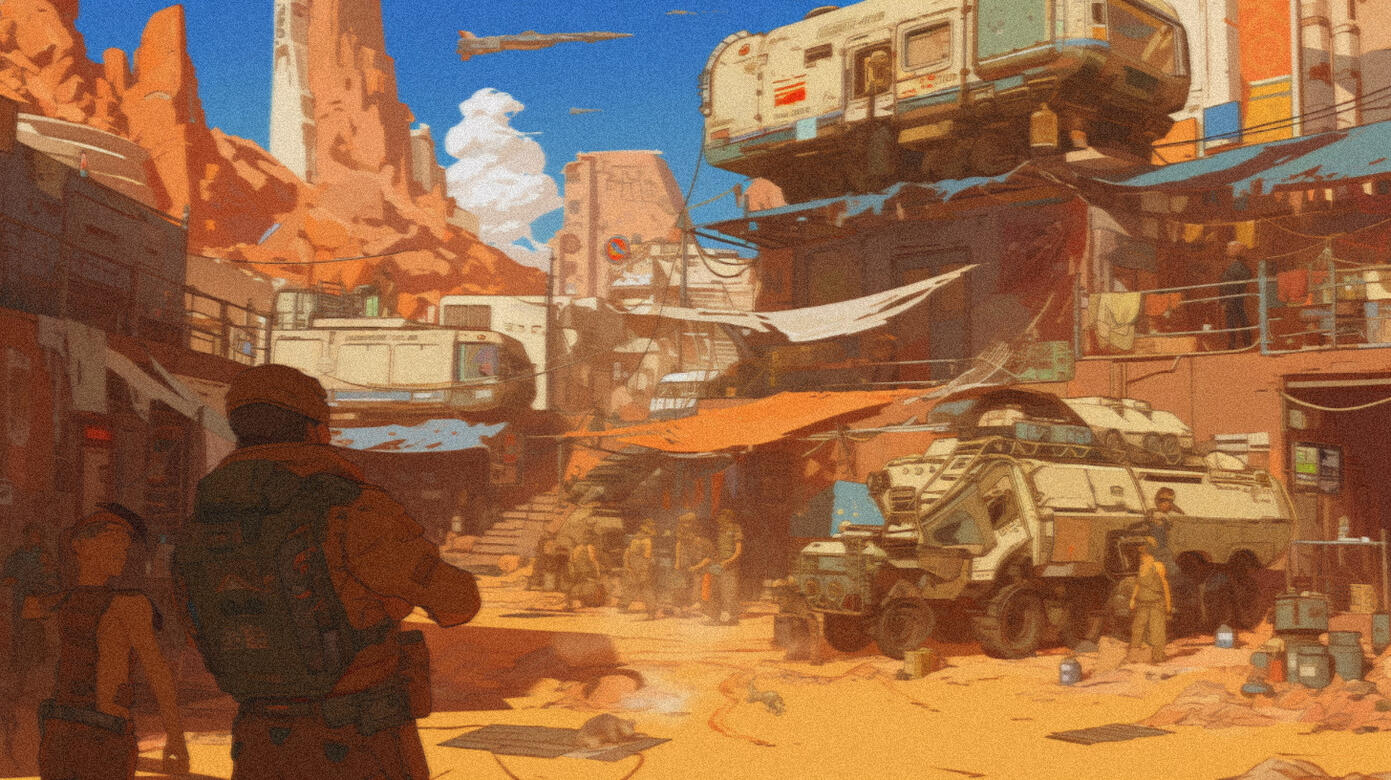 Smaller settlements and trading hubs have arisen throughout Mars. These often have no affiliation with major factions.