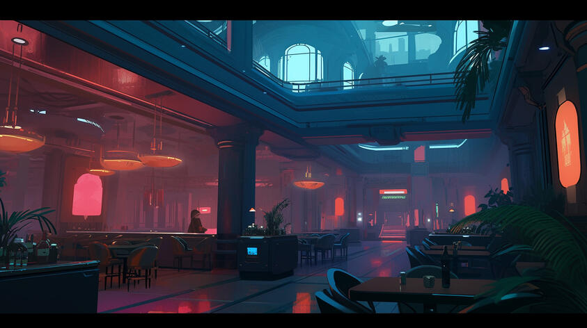 Private lounges serve those in high class, offering the best and freshest food, including delicacies no longer common amidst the wastes.